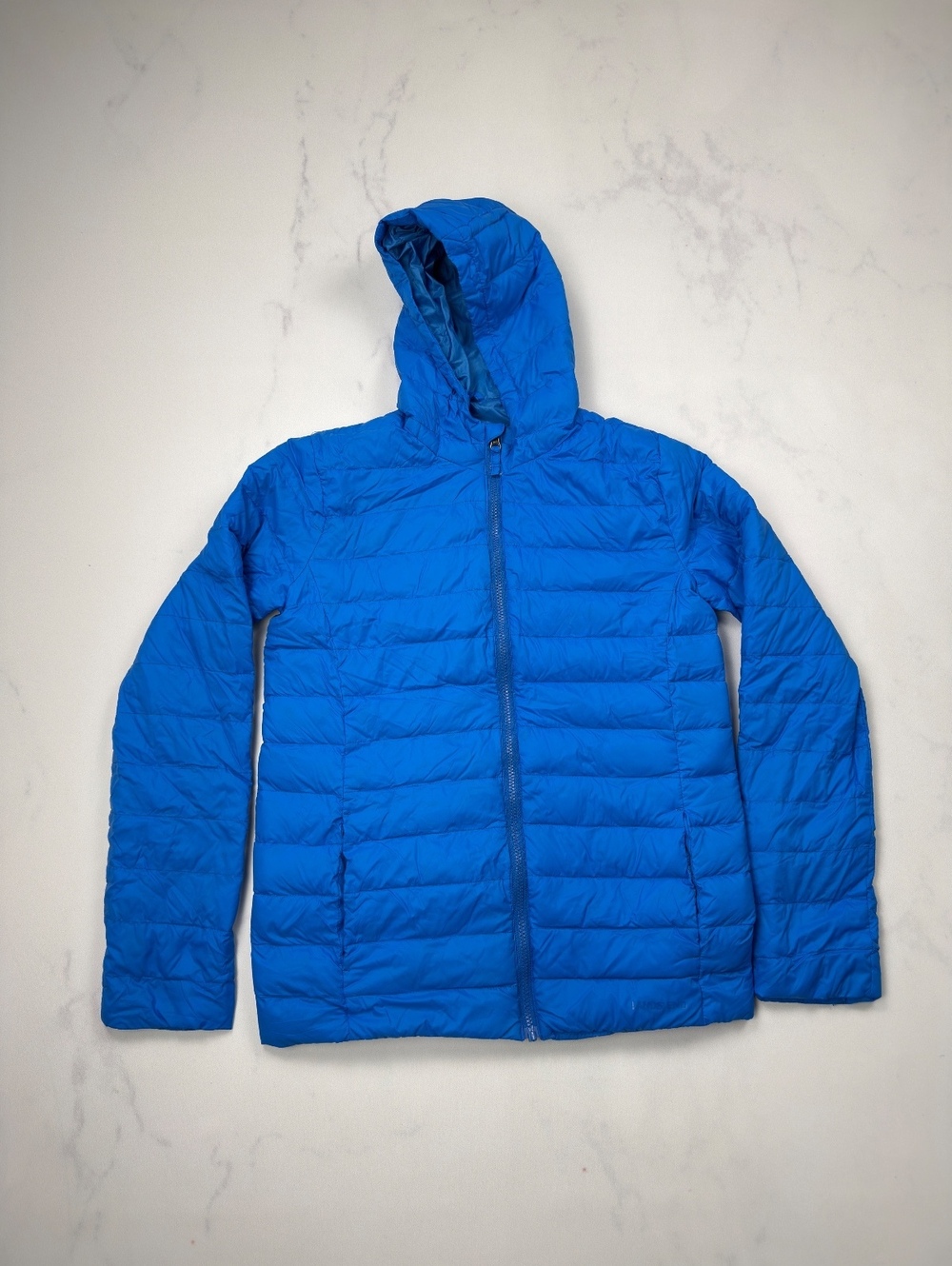 Lands' End Jacket Blue Hooded Puffer - Boys XXL